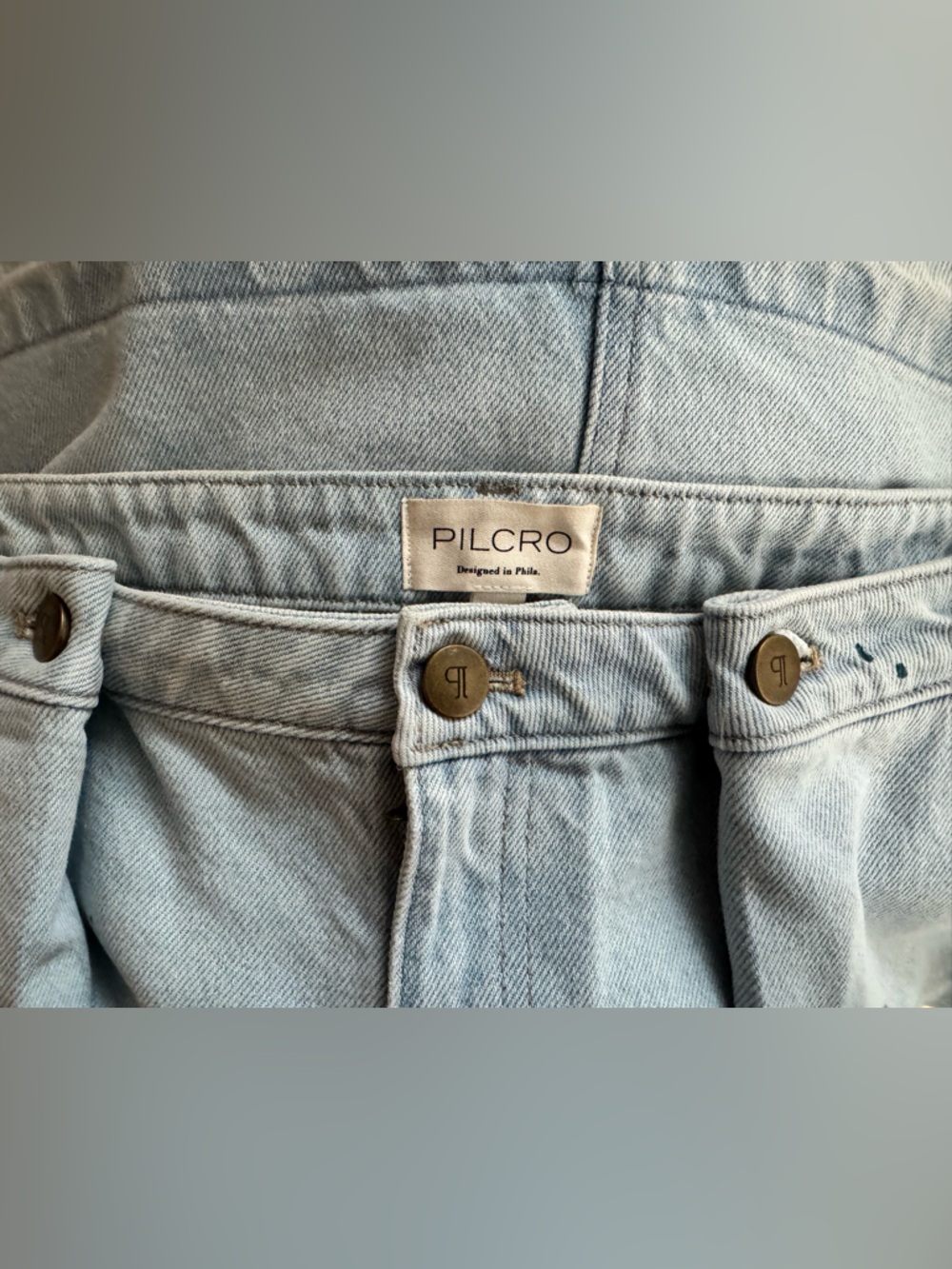Anthropologie Pilcro Reworked Denim Mini Skirt 14 NWT - Picture 10 of 12